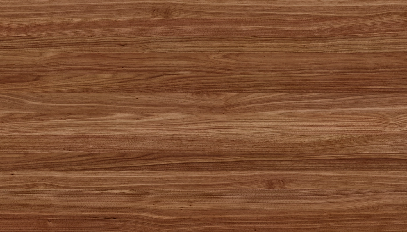 Walnut with a clearcoat finish