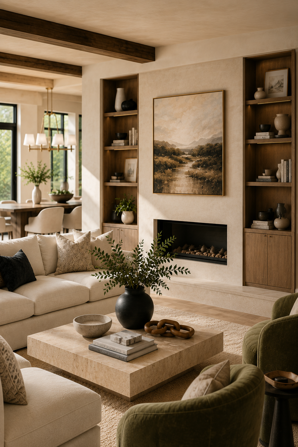 White Hot Homes design package featuring furniture selections, design plans, procurement materials, and luxury home styling.