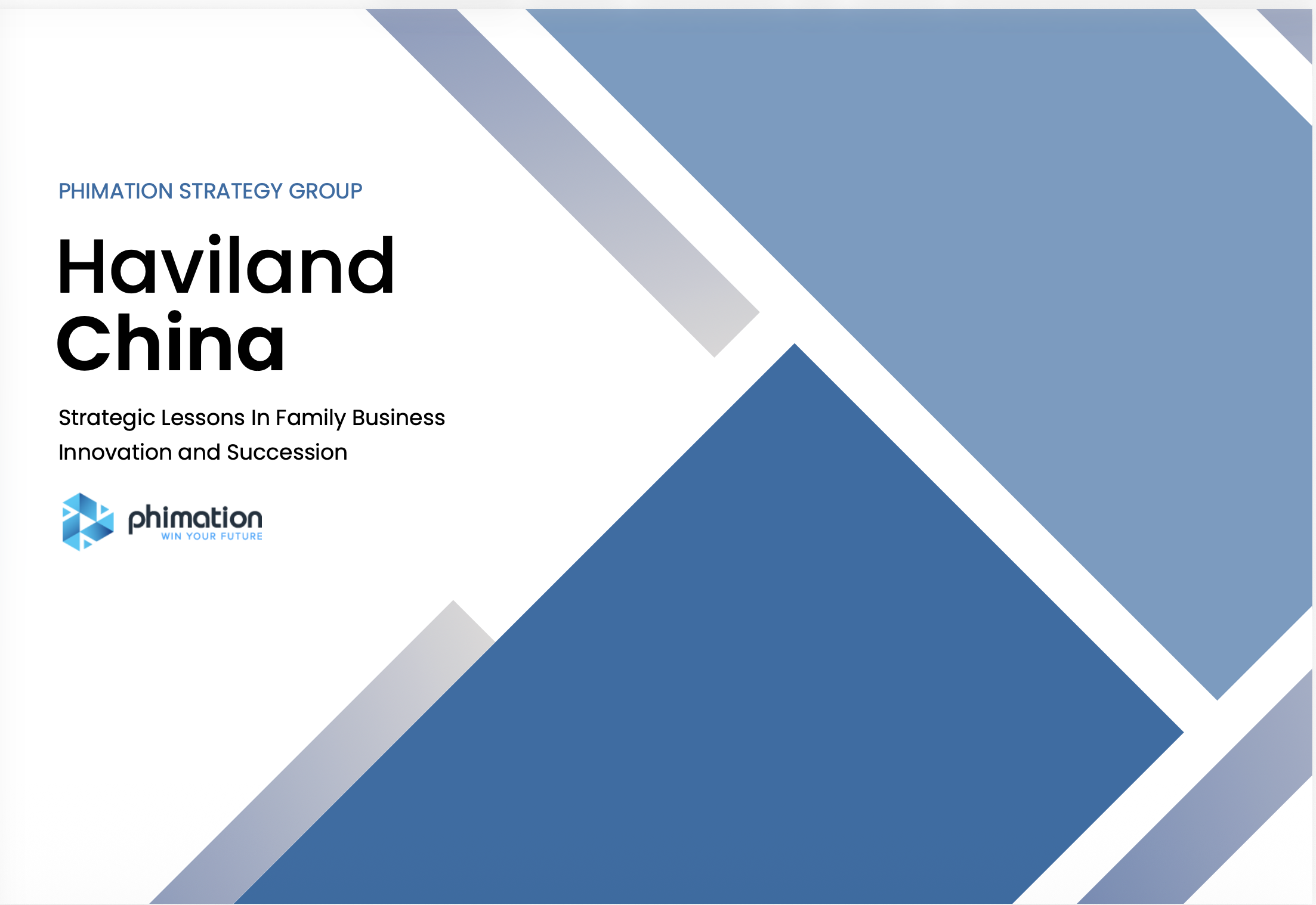 Haviland China: Strategic Lessons in Family Business Innovation and Succession
