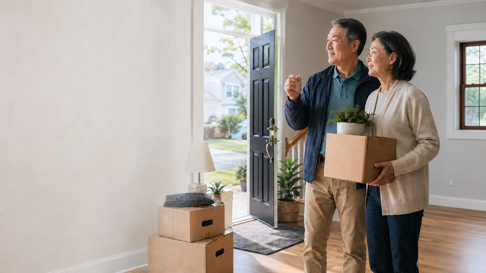 Family preparing to move from their Long Island home