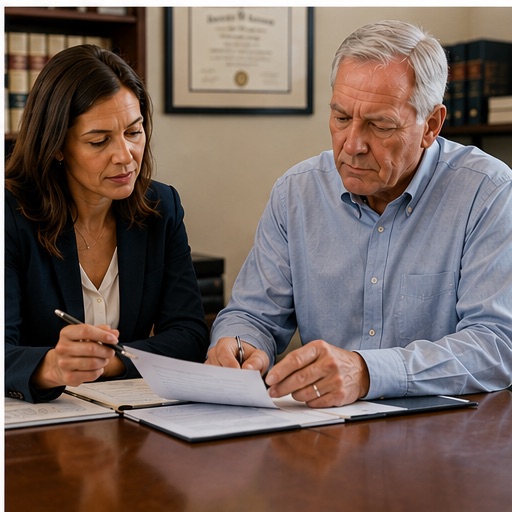 Attorney advising a client through a life transition