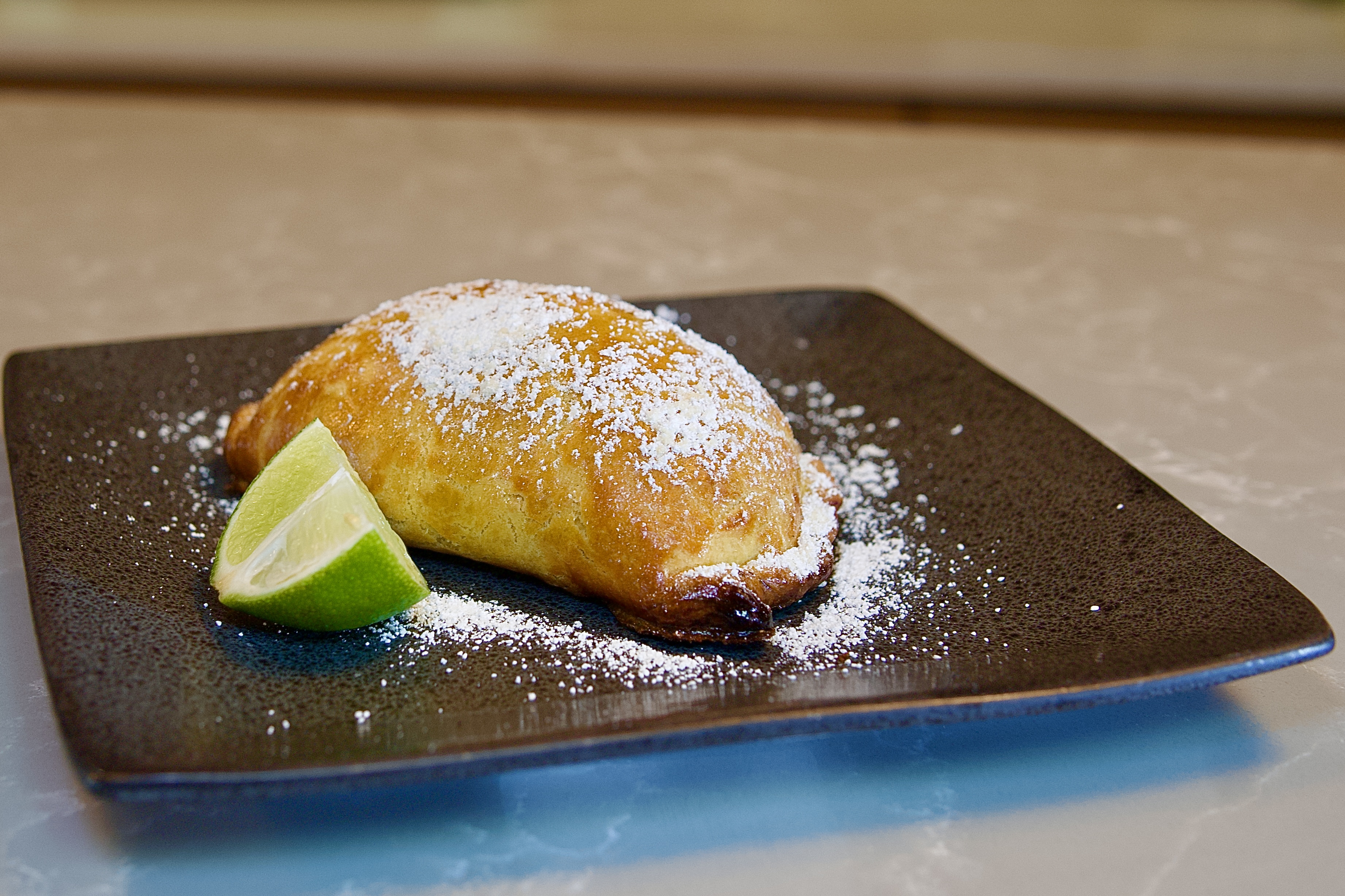 Peruvian empanada closeup
