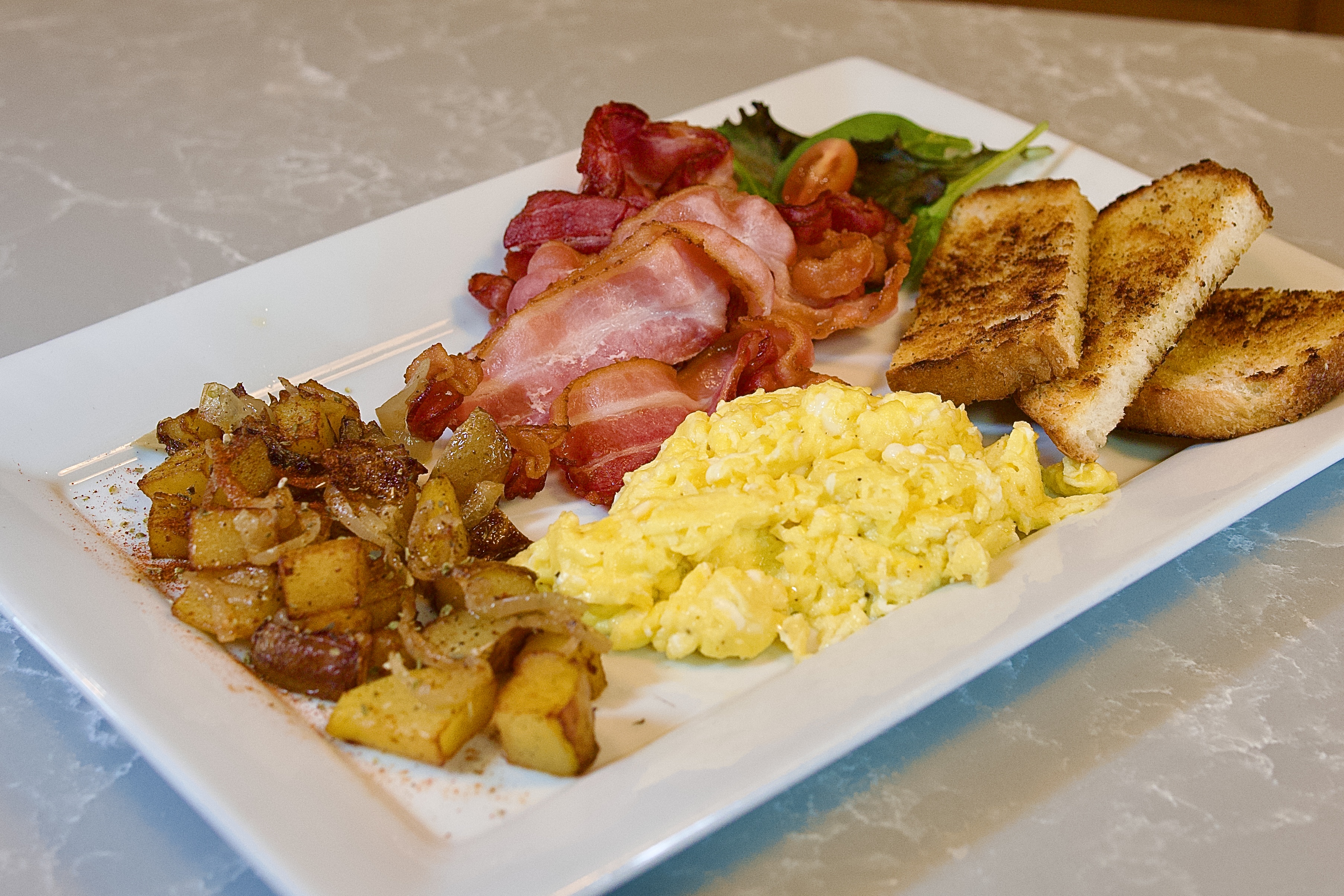 Classic American breakfast