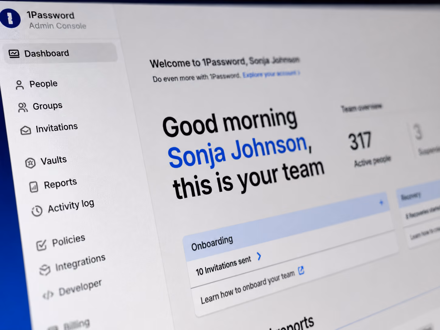 1Password product screenshot