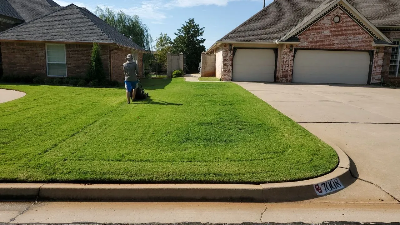 Lawn service in Oklahoma.