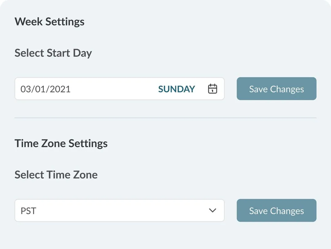 Operational settings