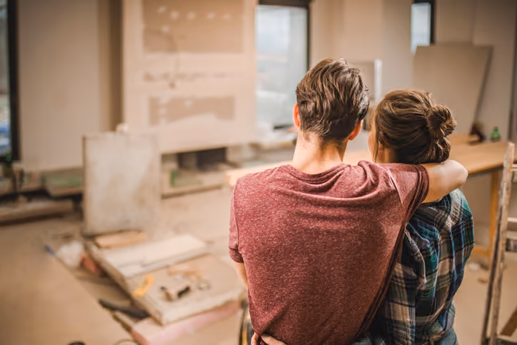 A young couple remodeling their home and wondering if selling their home as is the best option.