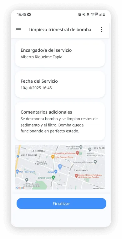 Gestión de órdenes de servicio en DataScope