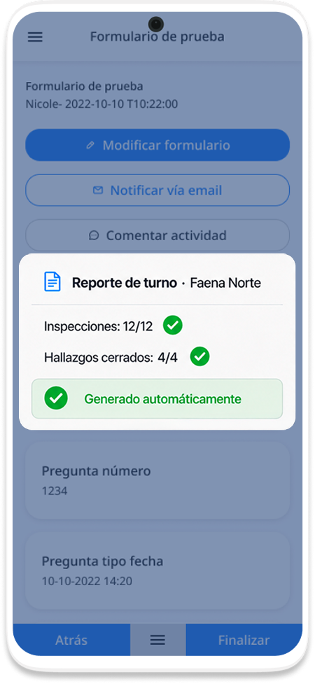 Mockup: Alertas y tableros