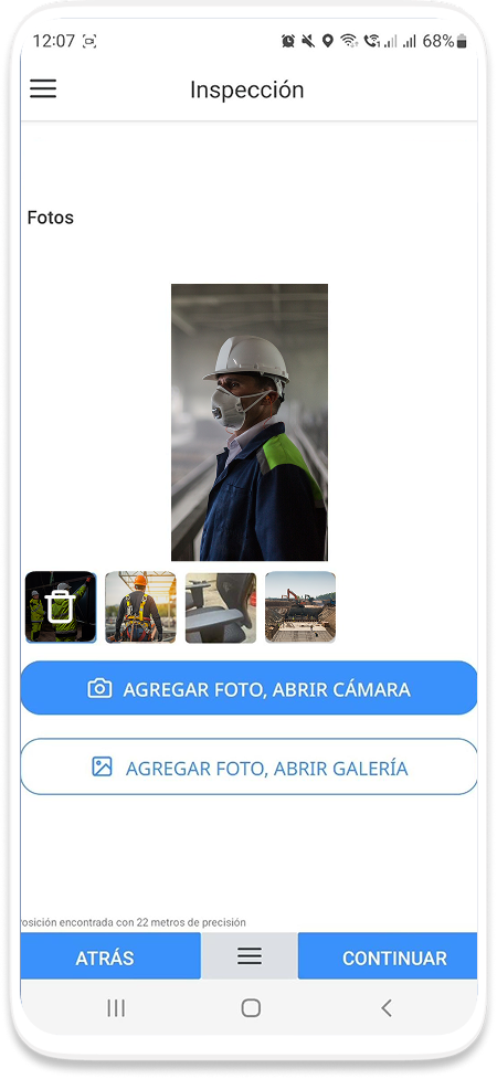 Mockup: Captura en terreno