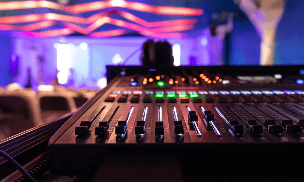 What are audio-visuals and how do they enhance events?