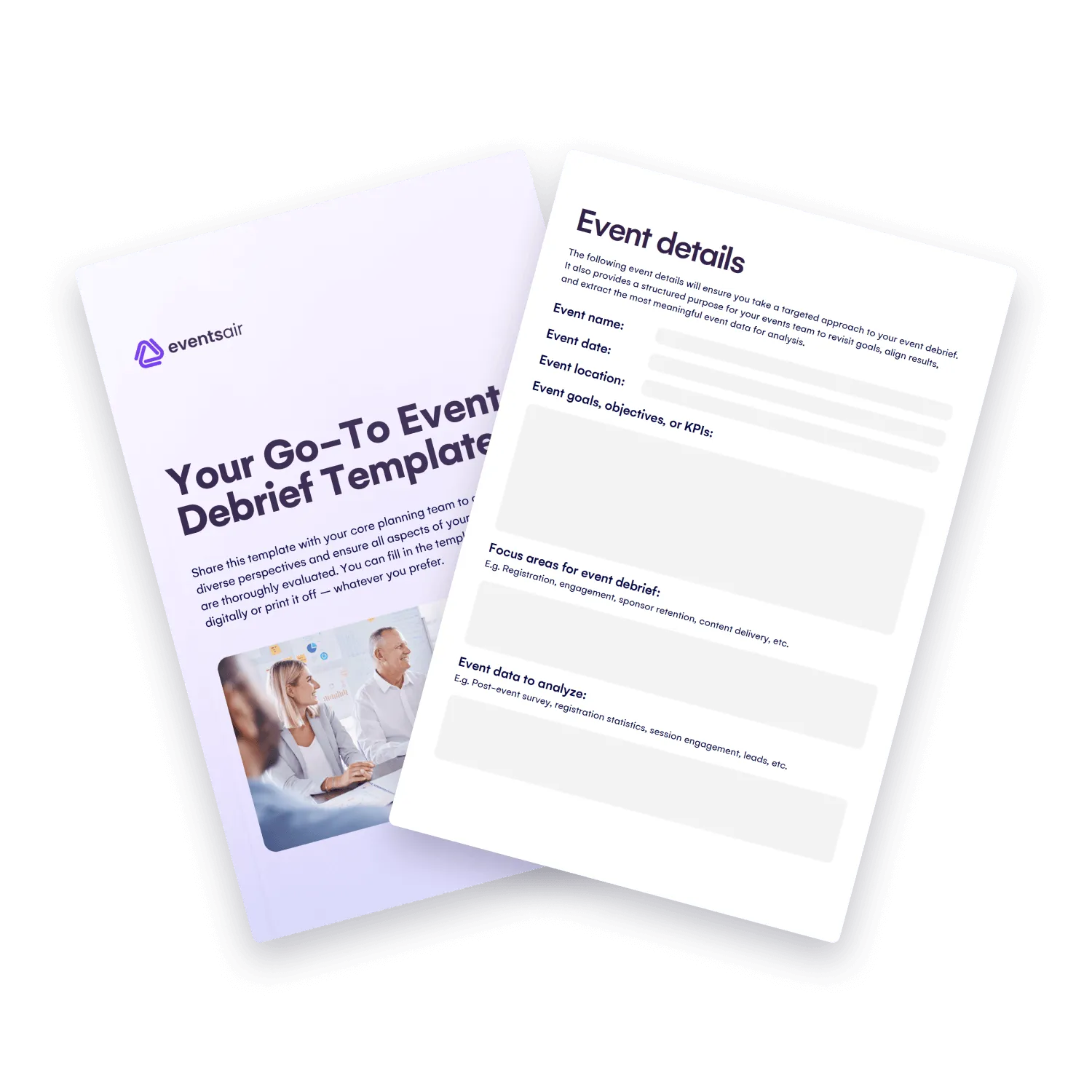 Event Debrief Template cover