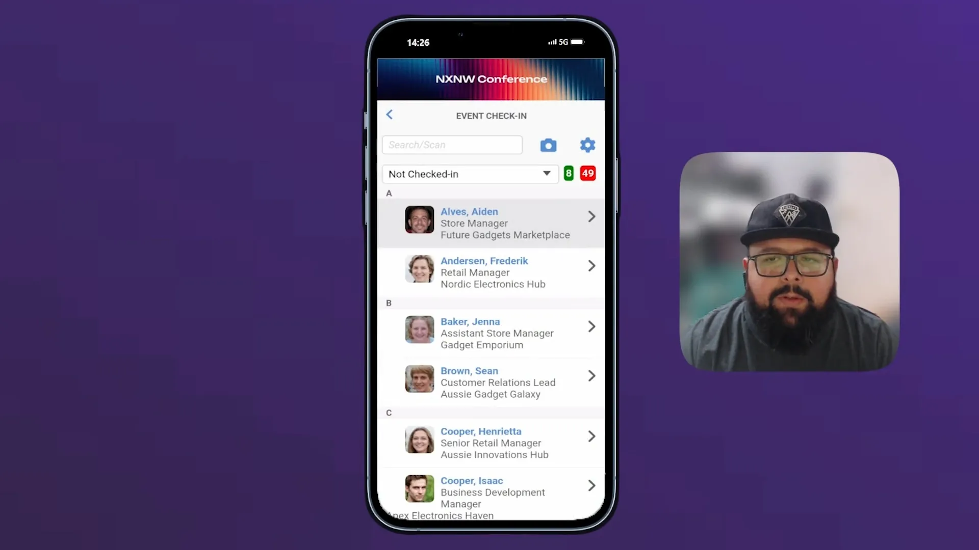 Organizer app