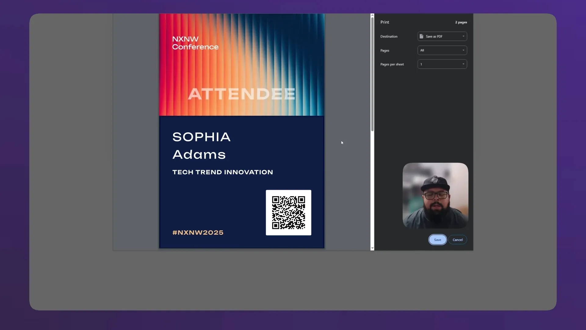 Check-in & badging