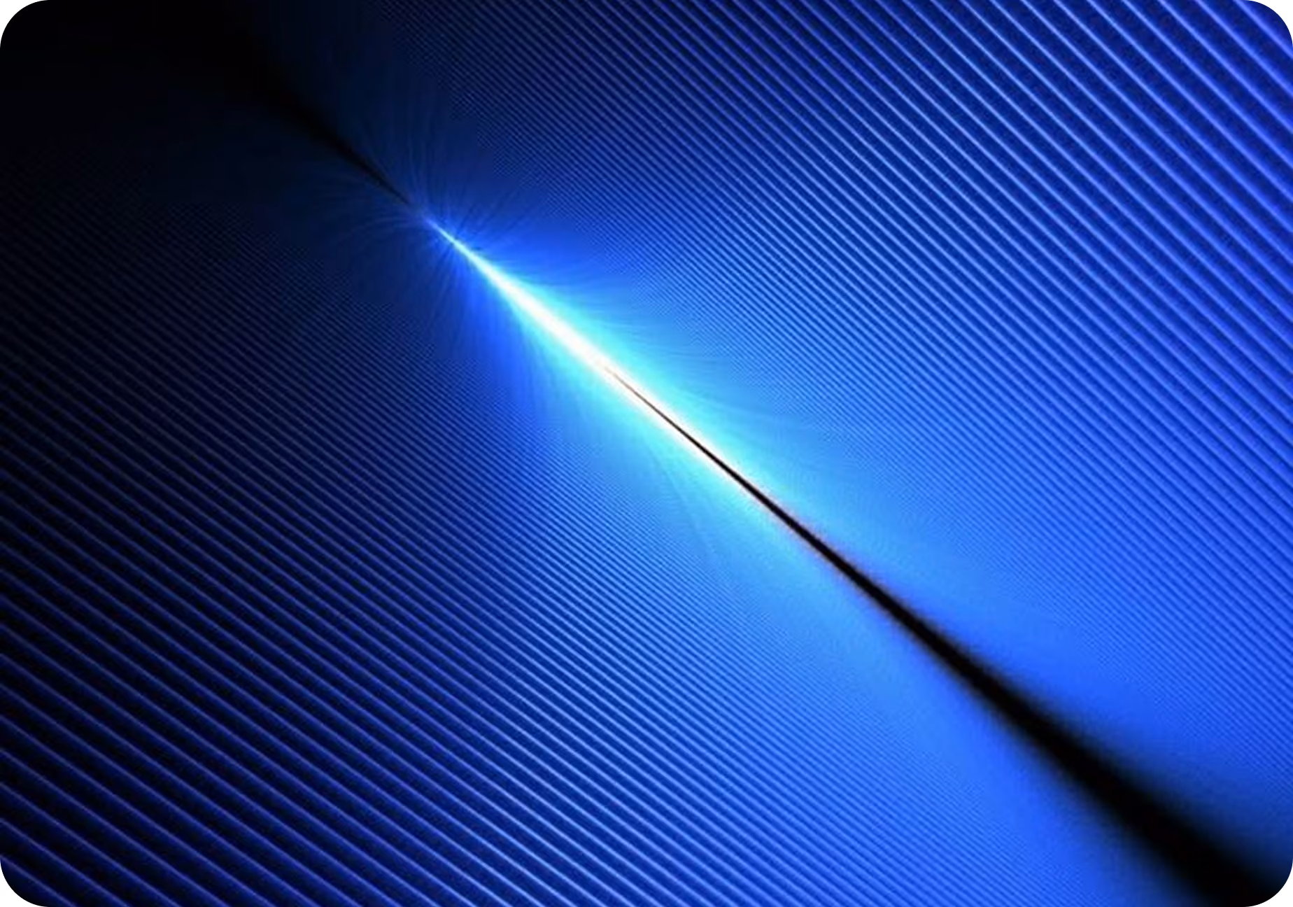 Blue abstract light beam with text: Fill the visibility gap first and tech features listed in blue boxes.