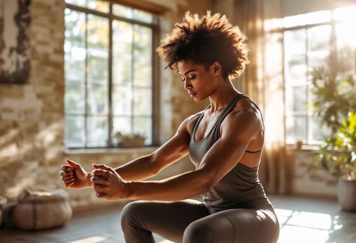 image of personal training session (for a gym)