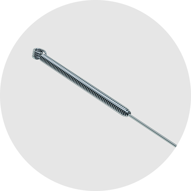 Akupunkturnadeln mit Metallwendelgriff