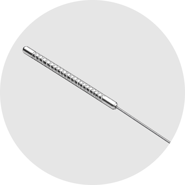 Akupunkturnadeln mit Metallröhrchengriff