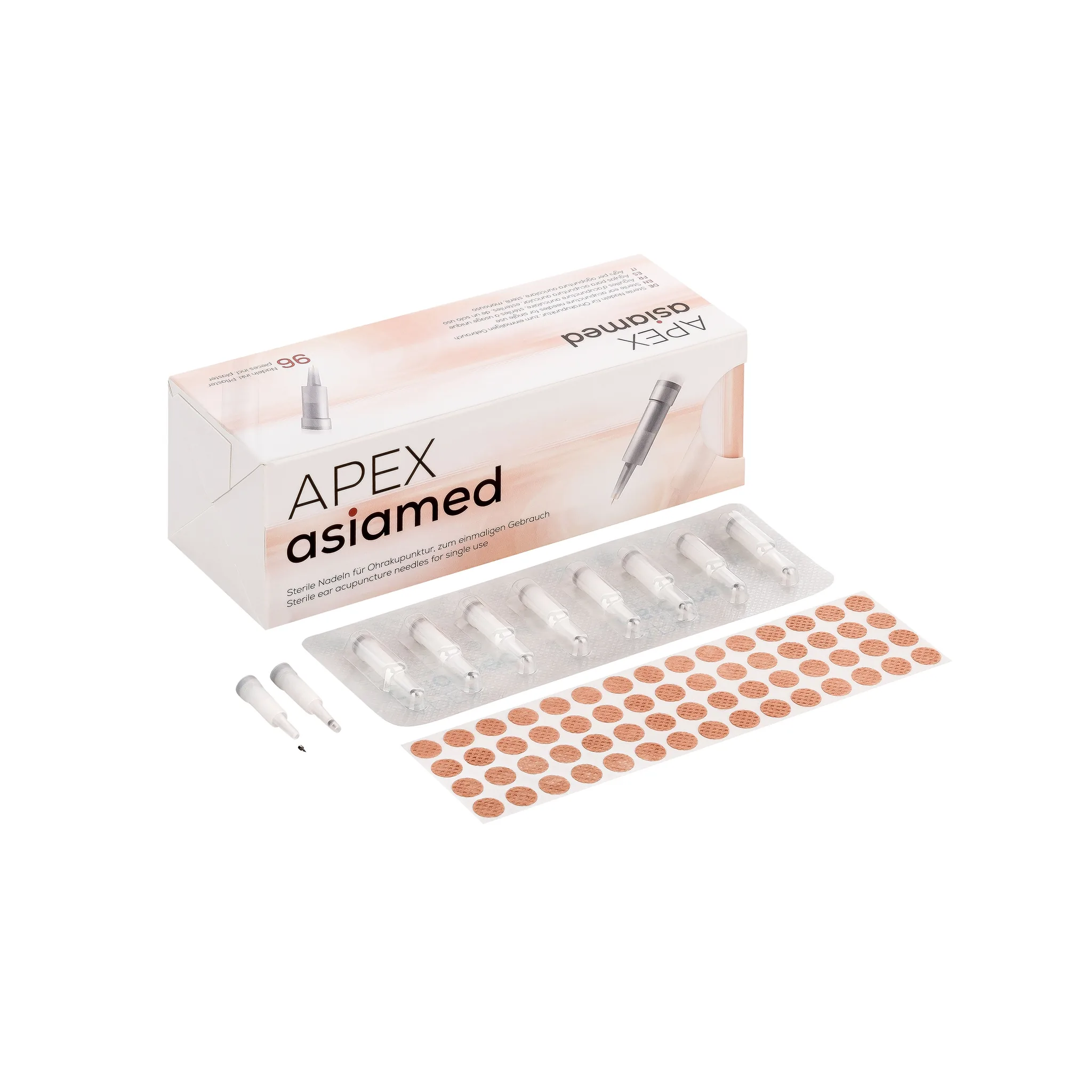 Verpackung asiamed Apex Dauernadeln