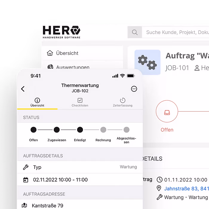 Die Benutzeroberfläche der HERO-Software