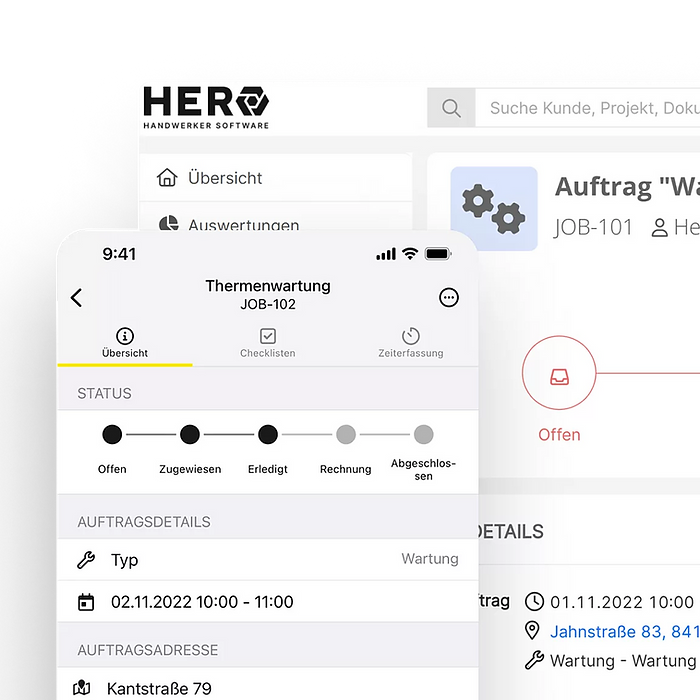 Die Benutzeroberfläche der HERO-Software
