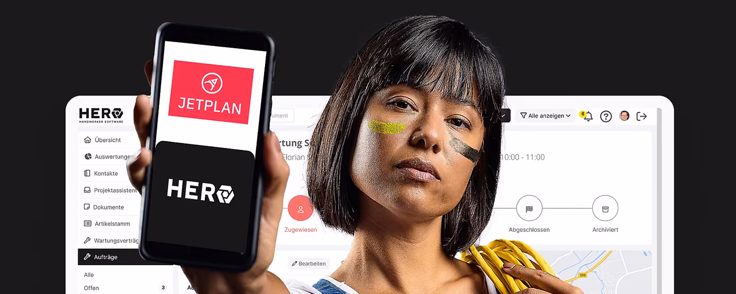 JETPLAN und HERO vereinfachen das digitale Arbeiten für Elektroinstallateure