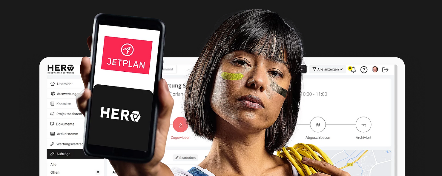 JETPLAN und HERO vereinfachen das digitale Arbeiten für Elektroinstallateure