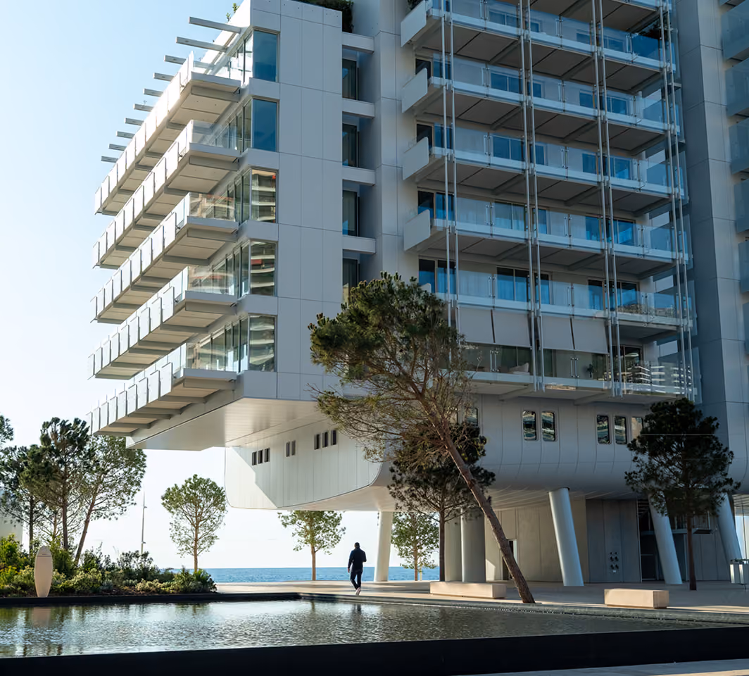 Residential building exterior, Monaco