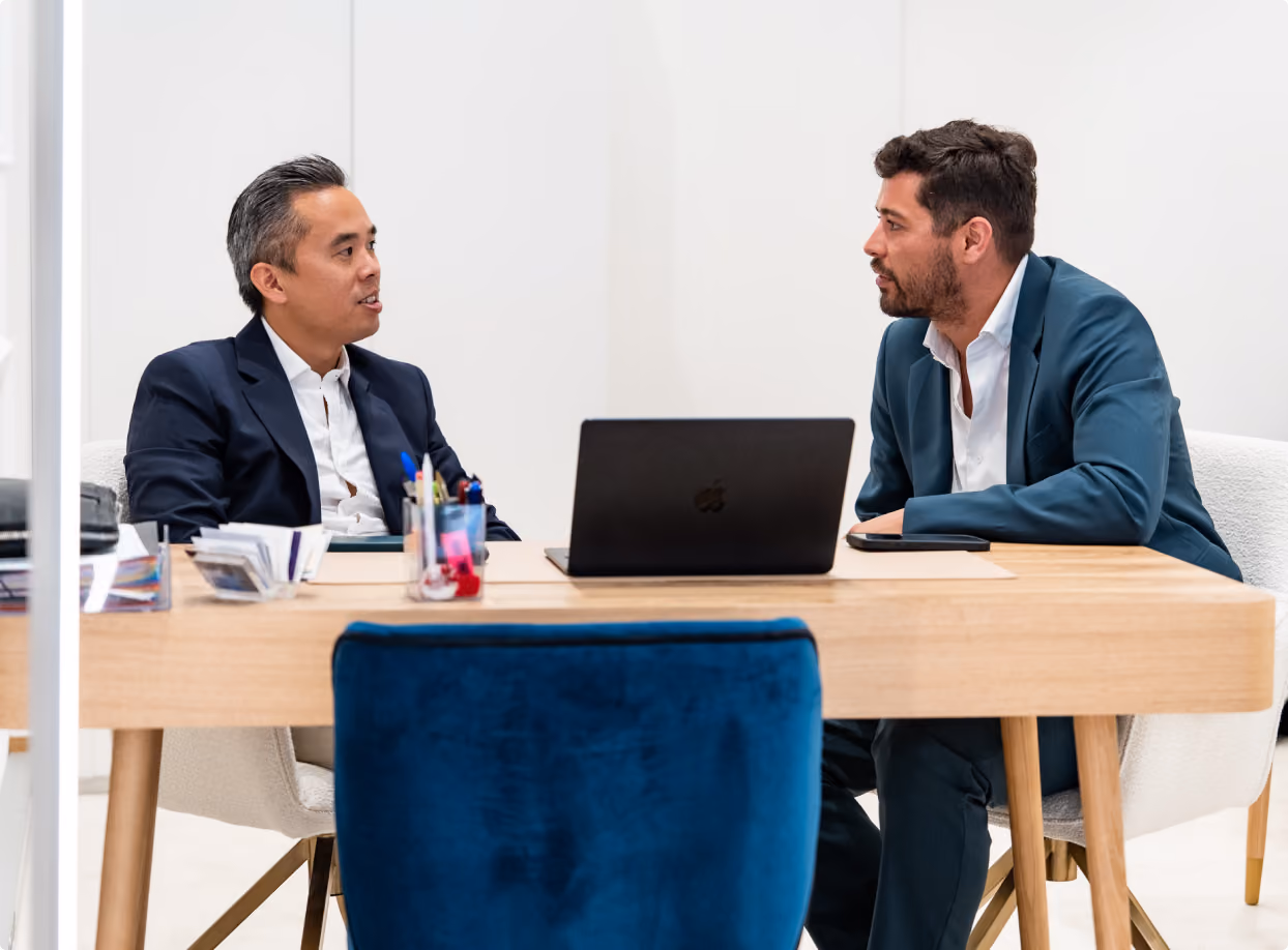 Business professionals in discussion