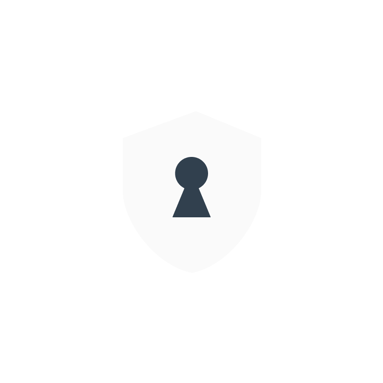 shield with a keyhole