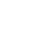 White stopwatch icon on a black background with a circular dial and two buttons.
