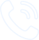 Icon of a white telephone handset with three curved signal lines on black background.