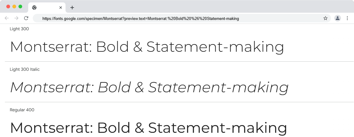 Montserrat Fonts