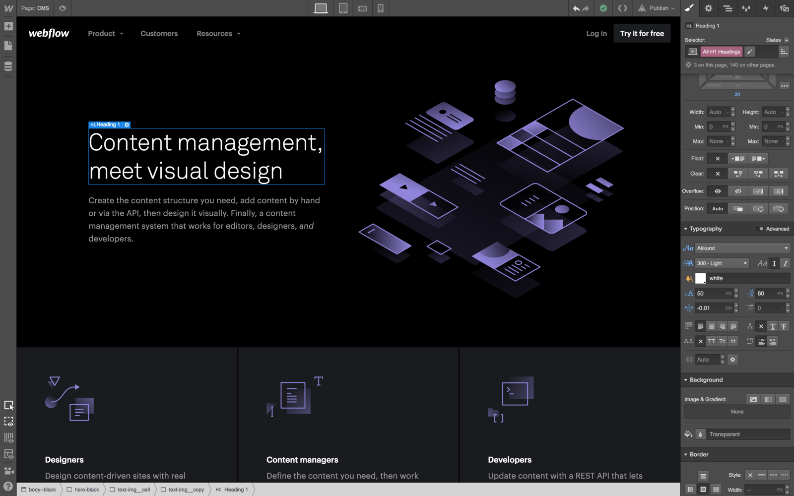 Webflow CMS