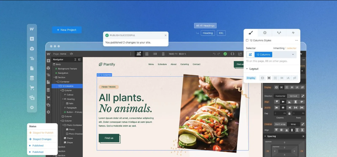 Webflow's Ease of Use