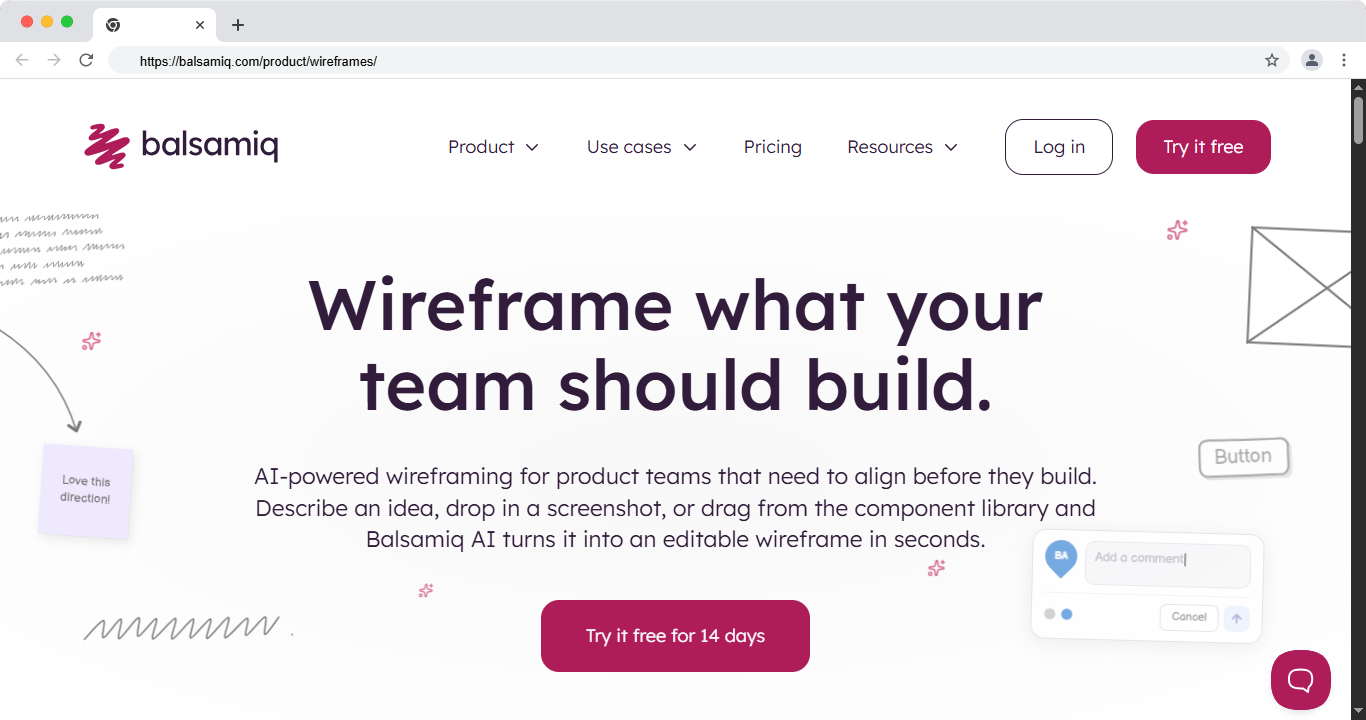 Balsamiq Wireframe Tool