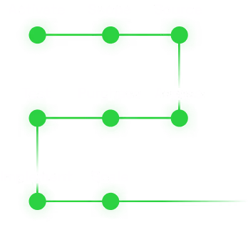 Green flowchart with circles and arrows showing steps: Think, Imagine, Create, Prototype, Test, Use, Spread.