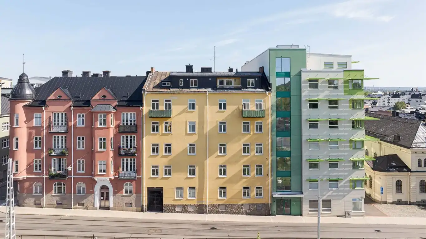 Bild på fastigheten "Klockan" i Norrköping.