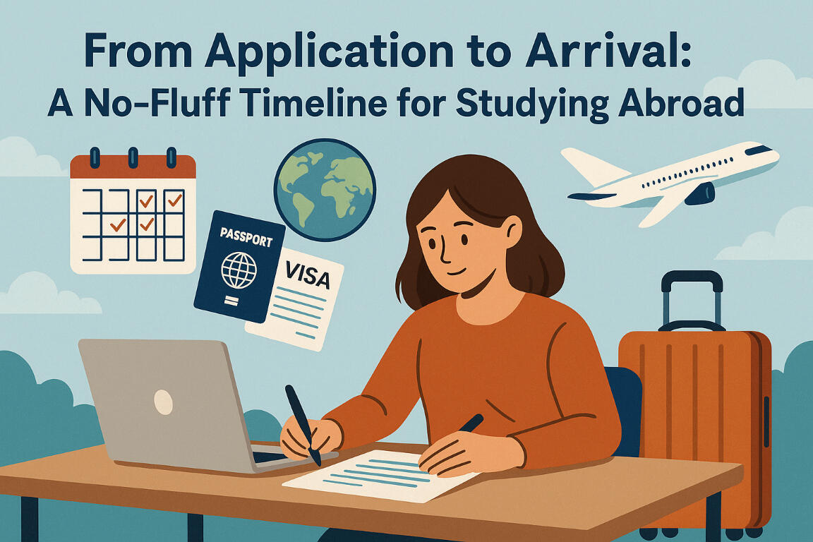 From Application to Arrival: A No-Fluff Timeline for Studying Abroad