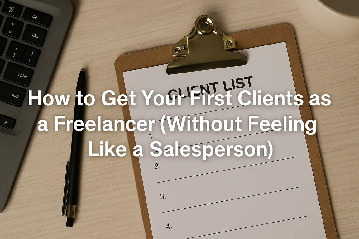 How to Get Your First Clients as a Freelancer (Without Feeling Like a Salesperson)