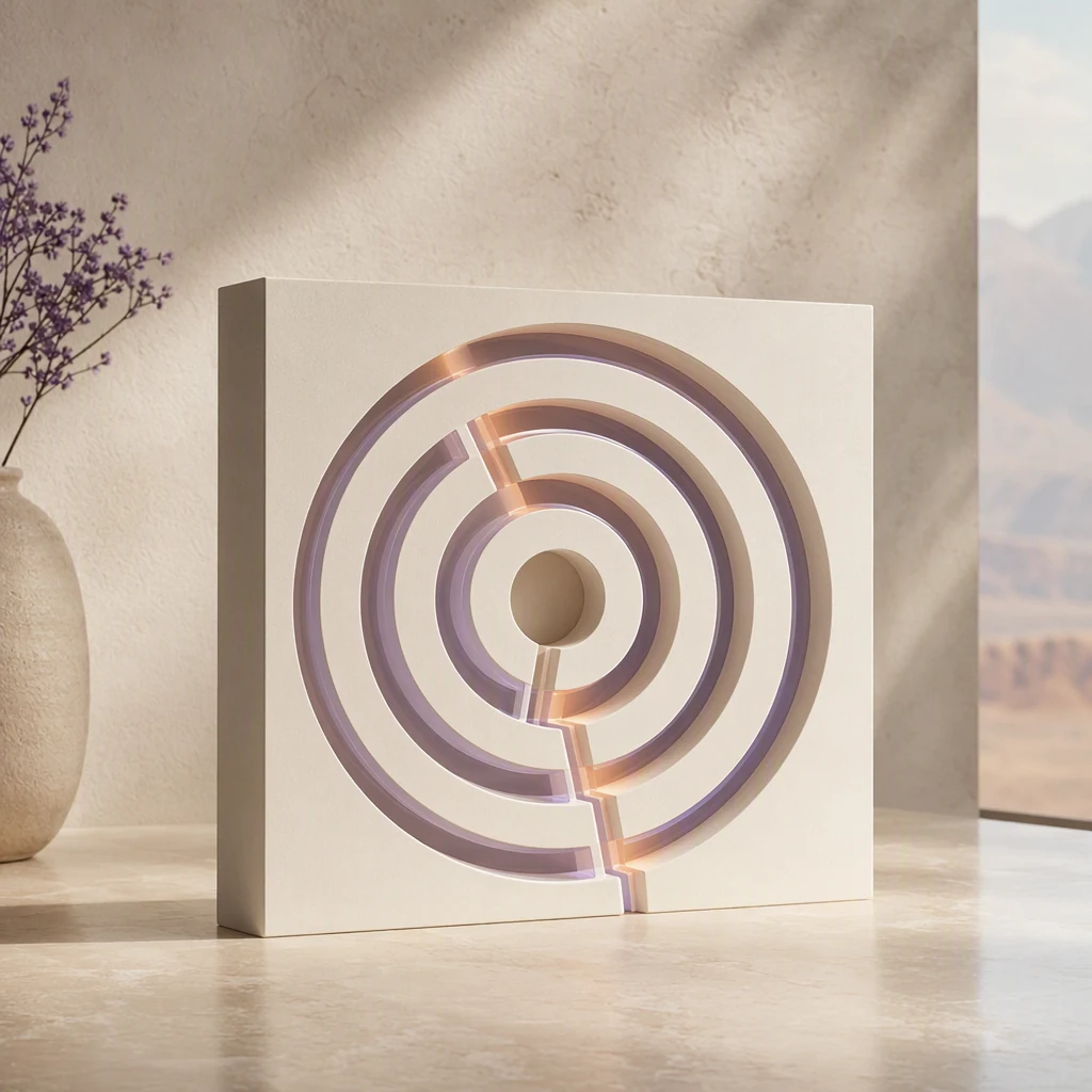 Concentric attempt rings with one clear path of improvement through them