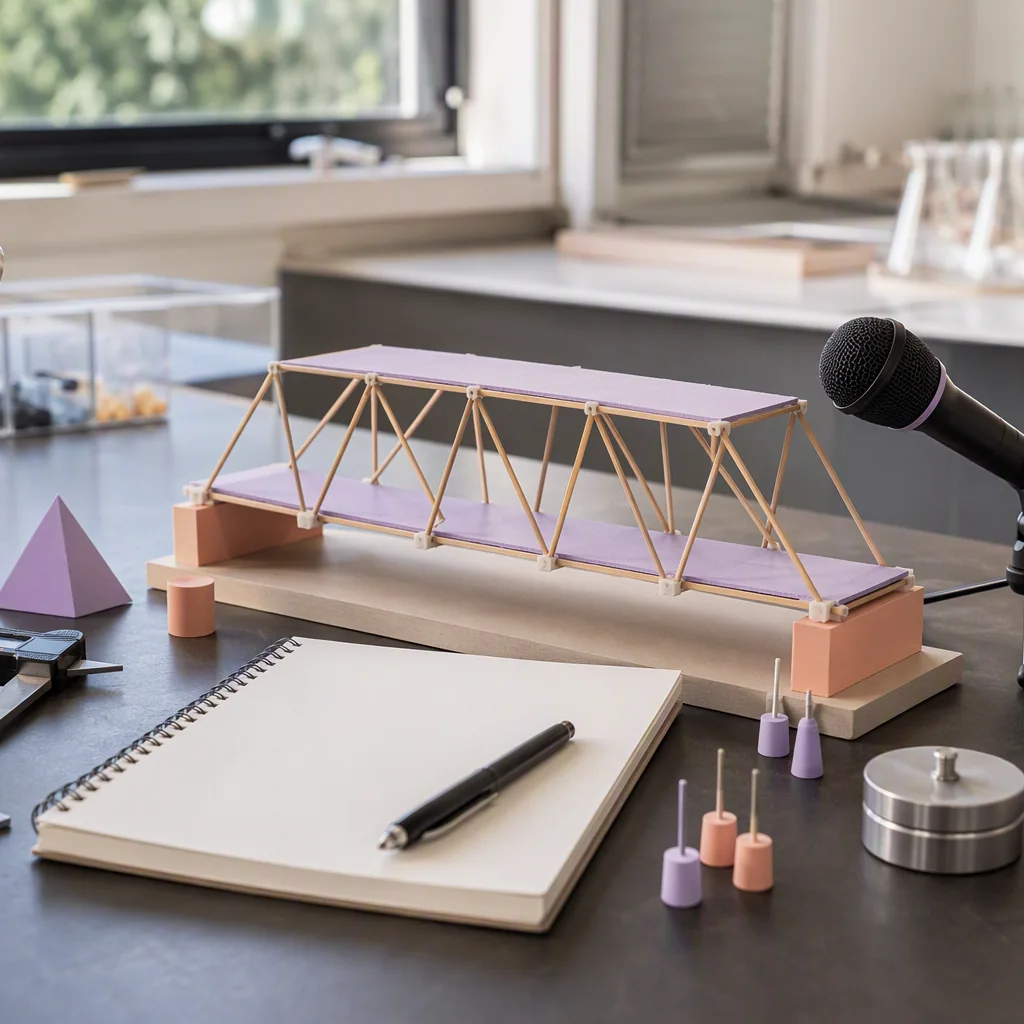 STEM student defending a lab method and design decision