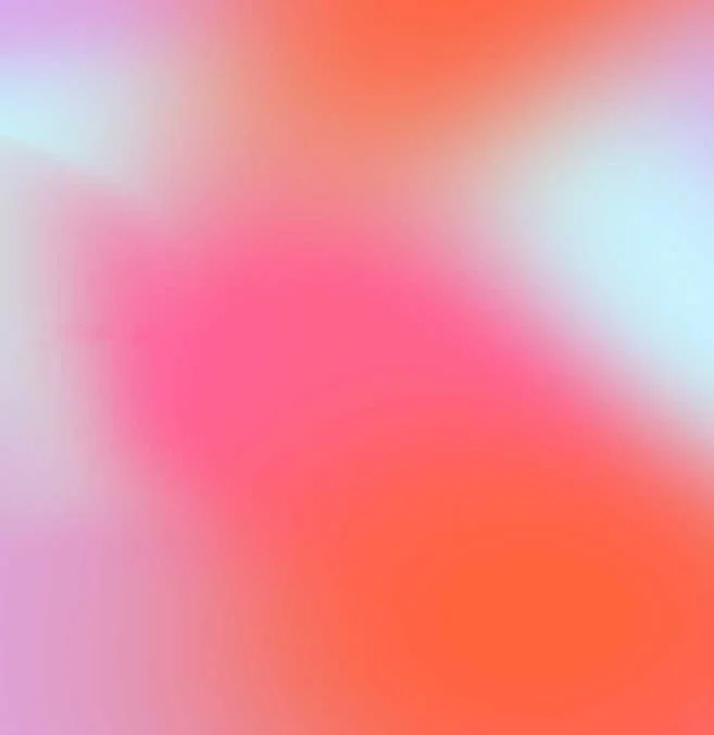 Soft gradient background blending pink, orange, purple, and light blue colors.