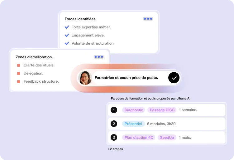 Interface Sinéa illustrant l'étape de sélection de l'expert