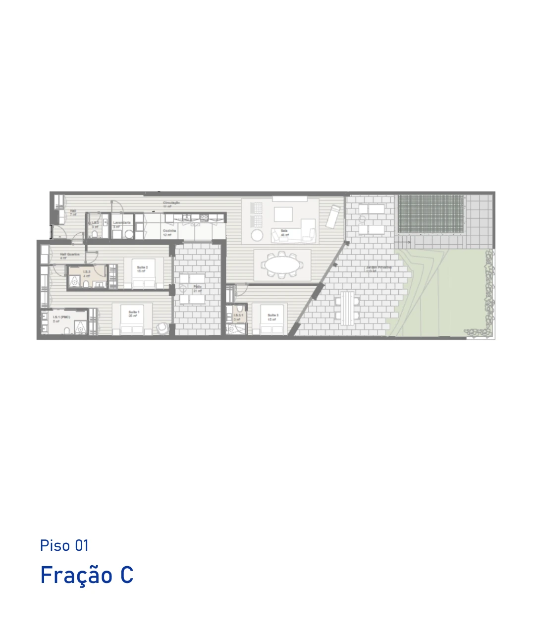 Planta Fração C, T3, Avant Garden