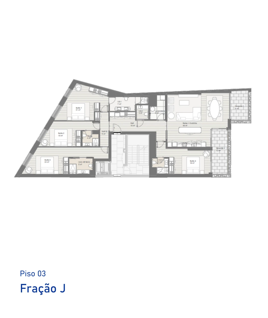Planta Fração J, T4, Avant Garden