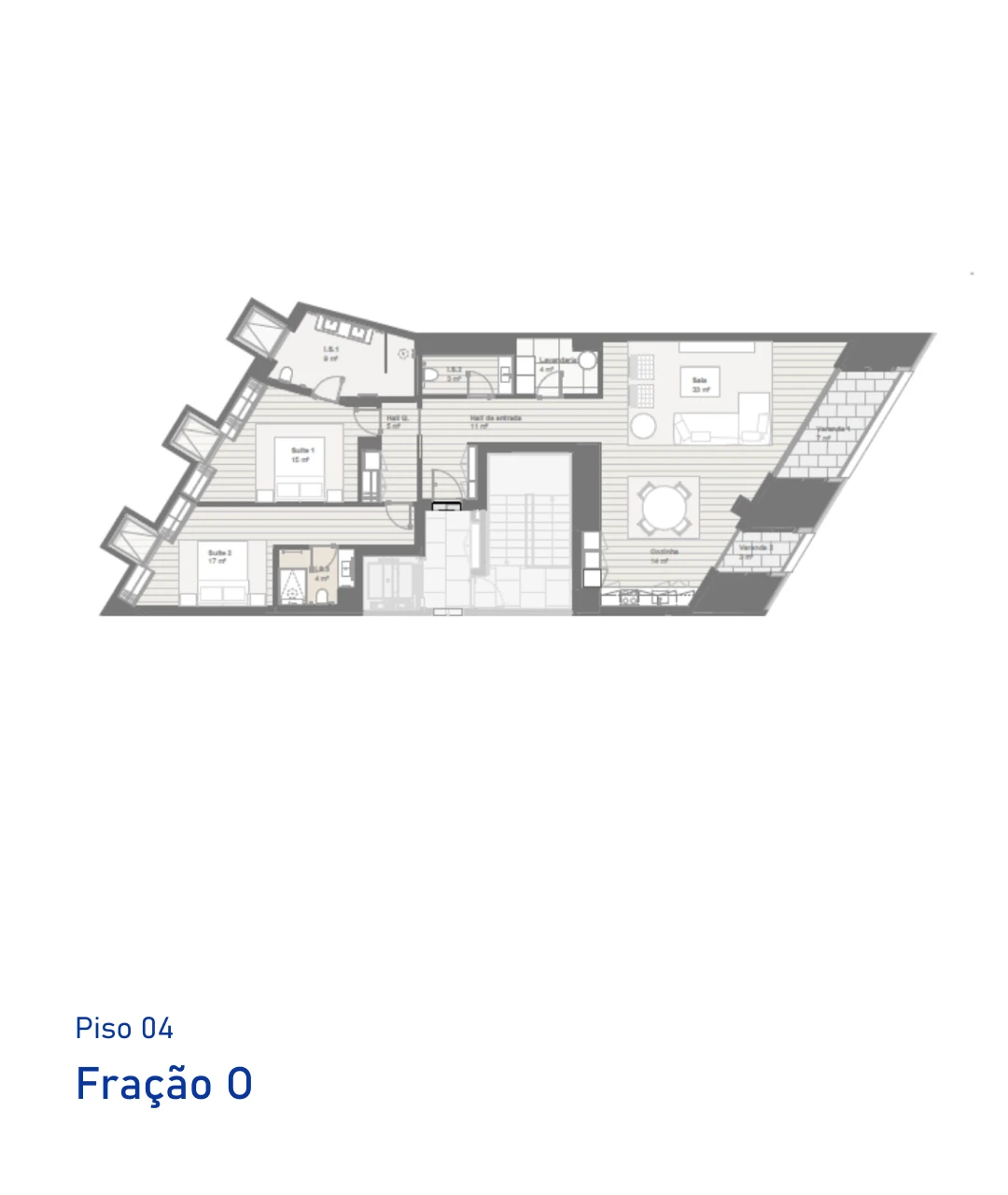 Planta Fração O, T2, Avant Garden