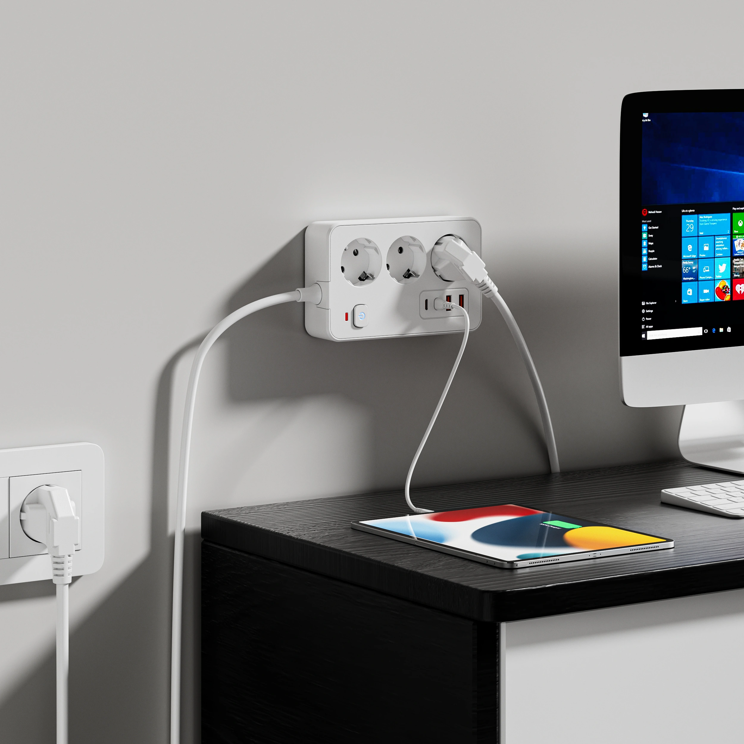 XR-EU-B3U EU power strip product gallery image