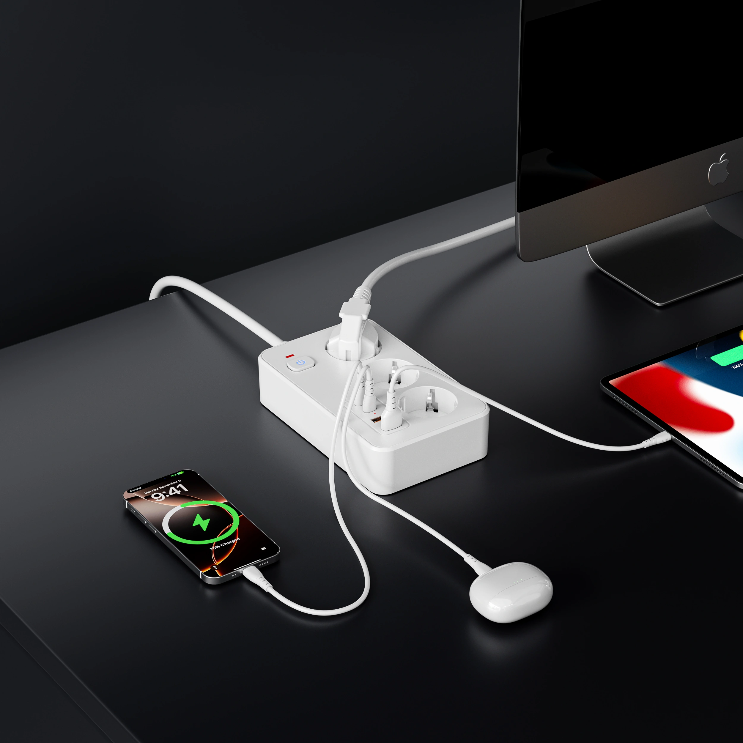 XR-EU-B3U EU power strip product gallery image