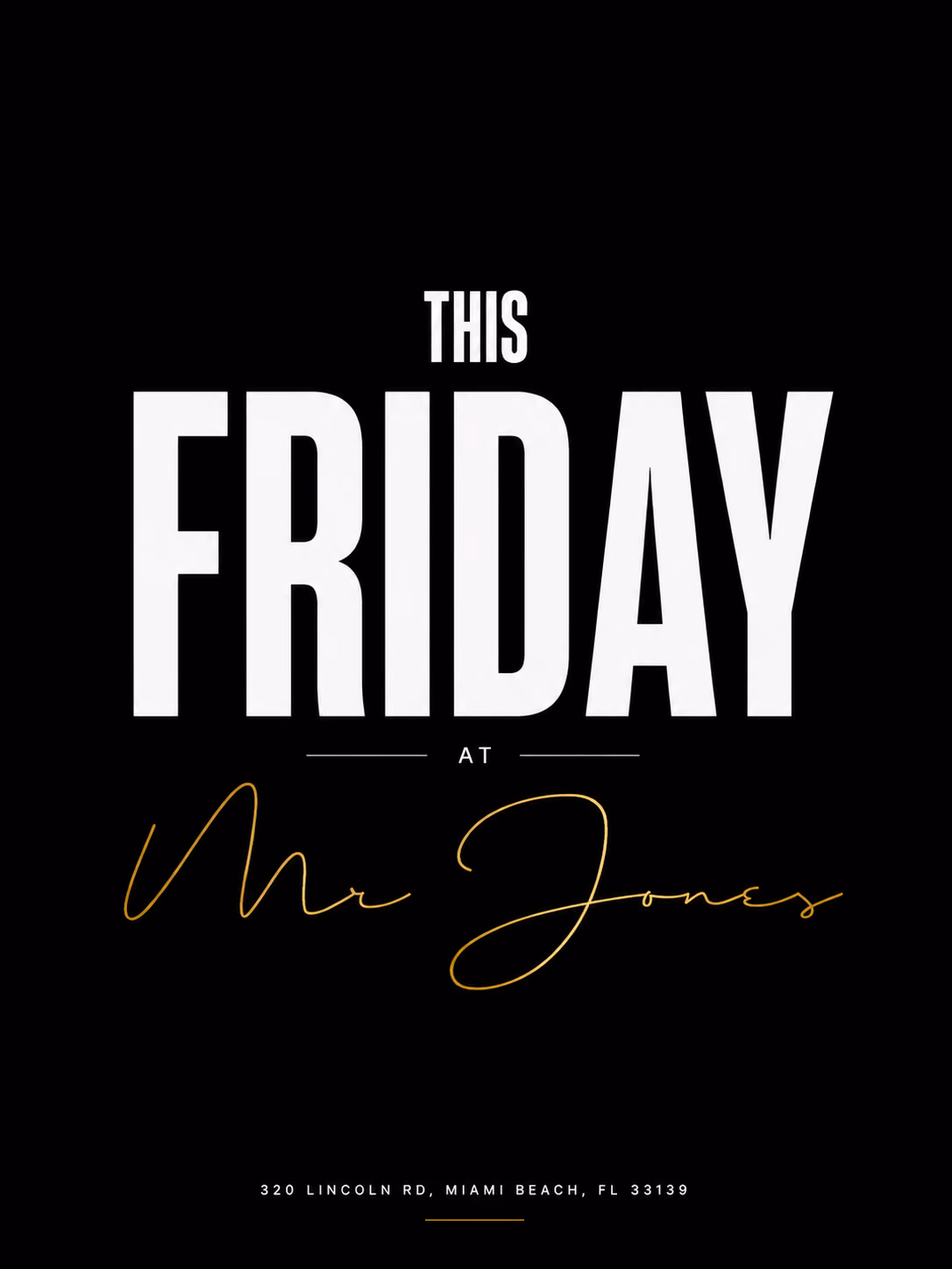 Friday at Mr. Jones (Friday October 9th)